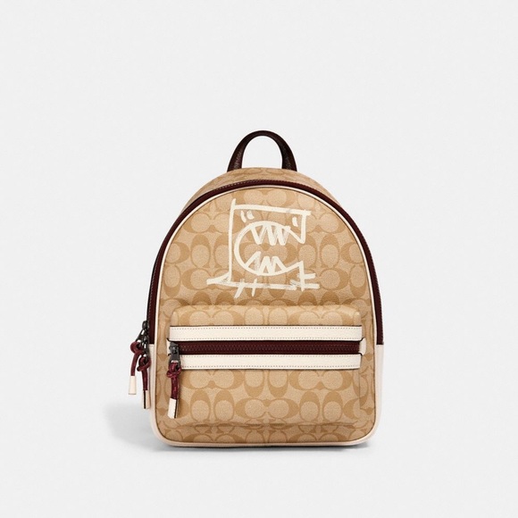 Coach Rexy Charlie Backpack In Signature Canvas With Rexy By Guang Yu NWT - Picture 1 of 2